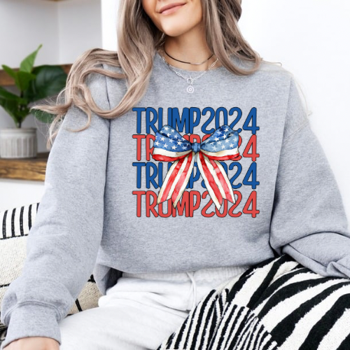 Patriotic Trump Bow 2024